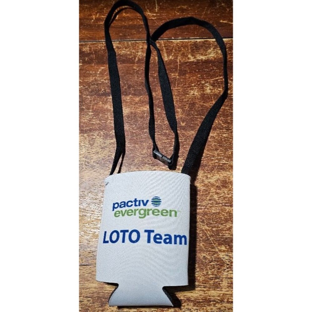 5 Hands-free Beer Soda Pop Koozie w/Neck Strap Promo pactiv evergreen LOTO Team